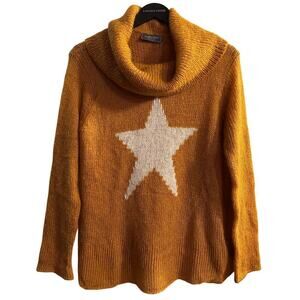 NWT Wooden Ships Paola Buendia Cowl Neck Mohair Wool Blend Sweater Small Yellow